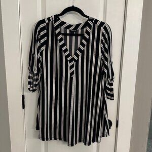 Torrid Striped Harper Blouse 1X